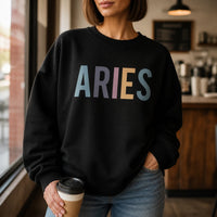 Personalized Zodiac Sign Sweatshirt, Custom Choose Your Star Sign Astrology, Horoscope Birthday Gift for Women Men Astrology Lovers