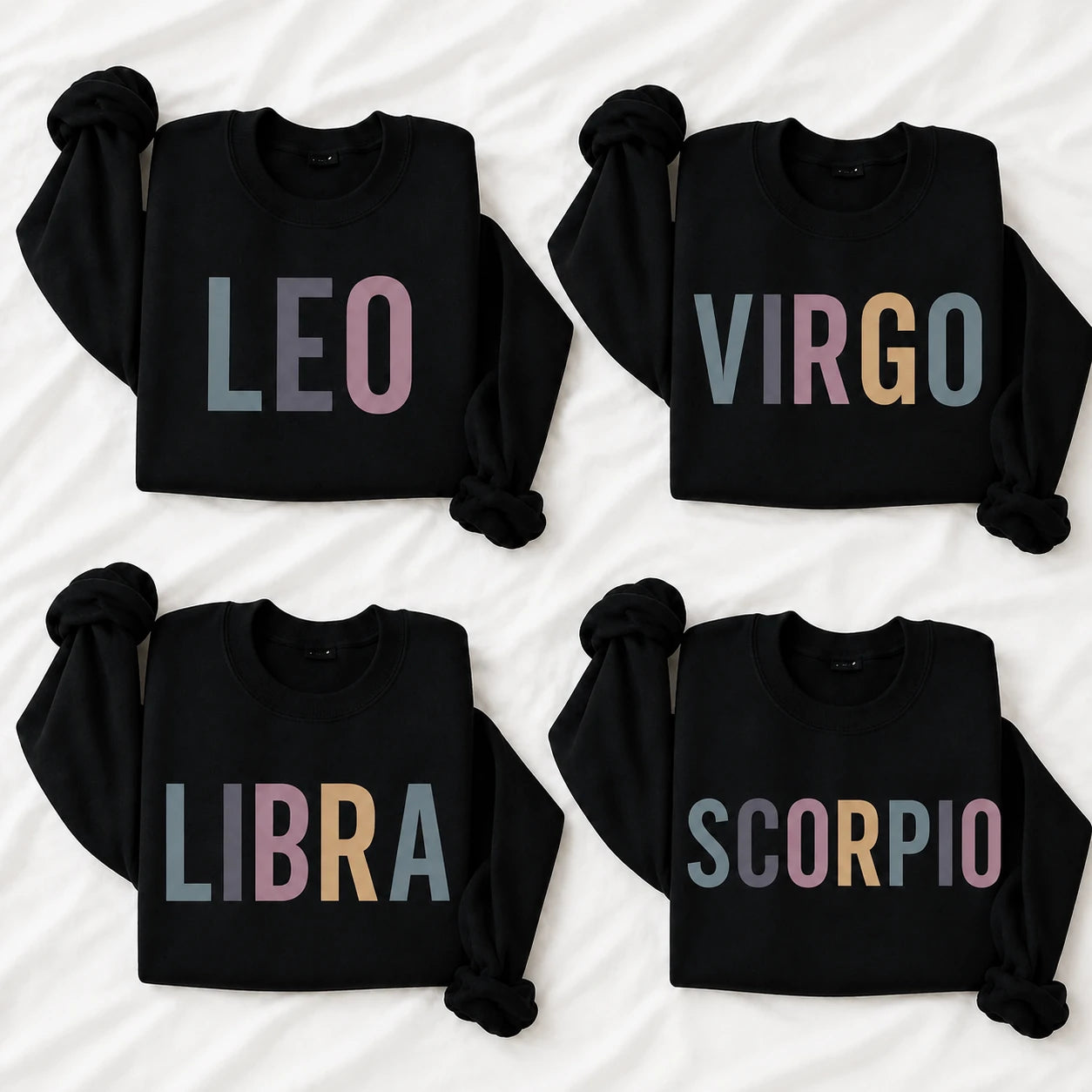 Personalized Zodiac Sign Sweatshirt, Custom Choose Your Star Sign Astrology, Horoscope Birthday Gift for Women Men Astrology Lovers