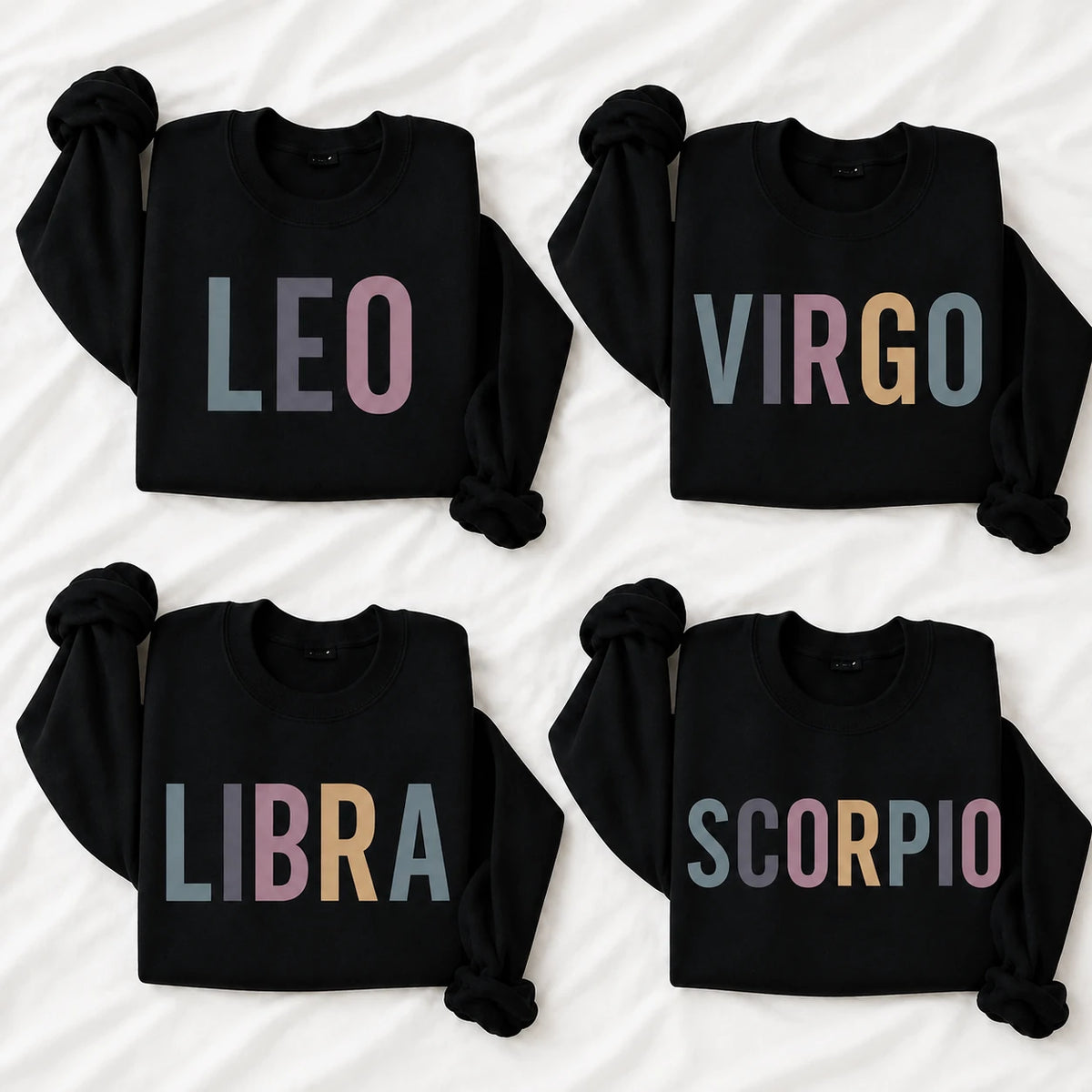 Personalized Zodiac Sign Sweatshirt, Custom Choose Your Star Sign Astrology, Horoscope Birthday Gift for Women Men Astrology Lovers