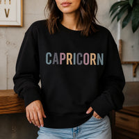 Personalized Zodiac Sign Sweatshirt, Custom Choose Your Star Sign Astrology, Horoscope Birthday Gift for Women Men Astrology Lovers