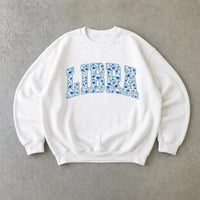 Personalized Zodiac Sweatshirt, Custom Choose Your Horoscope Sign, Floral Astrology Gift for Women