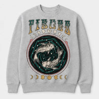 Personalized Zodiac Sweatshirt, Custom Retro Celestial Astrology, Vintage Horoscope Birthday Gift for Her
