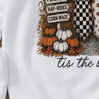 Cute Ghost Pumpkin Patch Graphic Sweatshirt & T-Shirt Retro Fall Farm Halloween Outfit