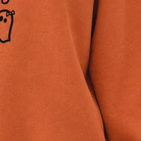 Spooky Season Cute Ghost Spooky Season Sweatshirt Fall Halloween Women Minimalist Aesthetic