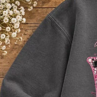 Boo Ghost Halloween Sweatshirt, Pink Glam Ghost BOO, Spooky Season Women Coquette Cute Design