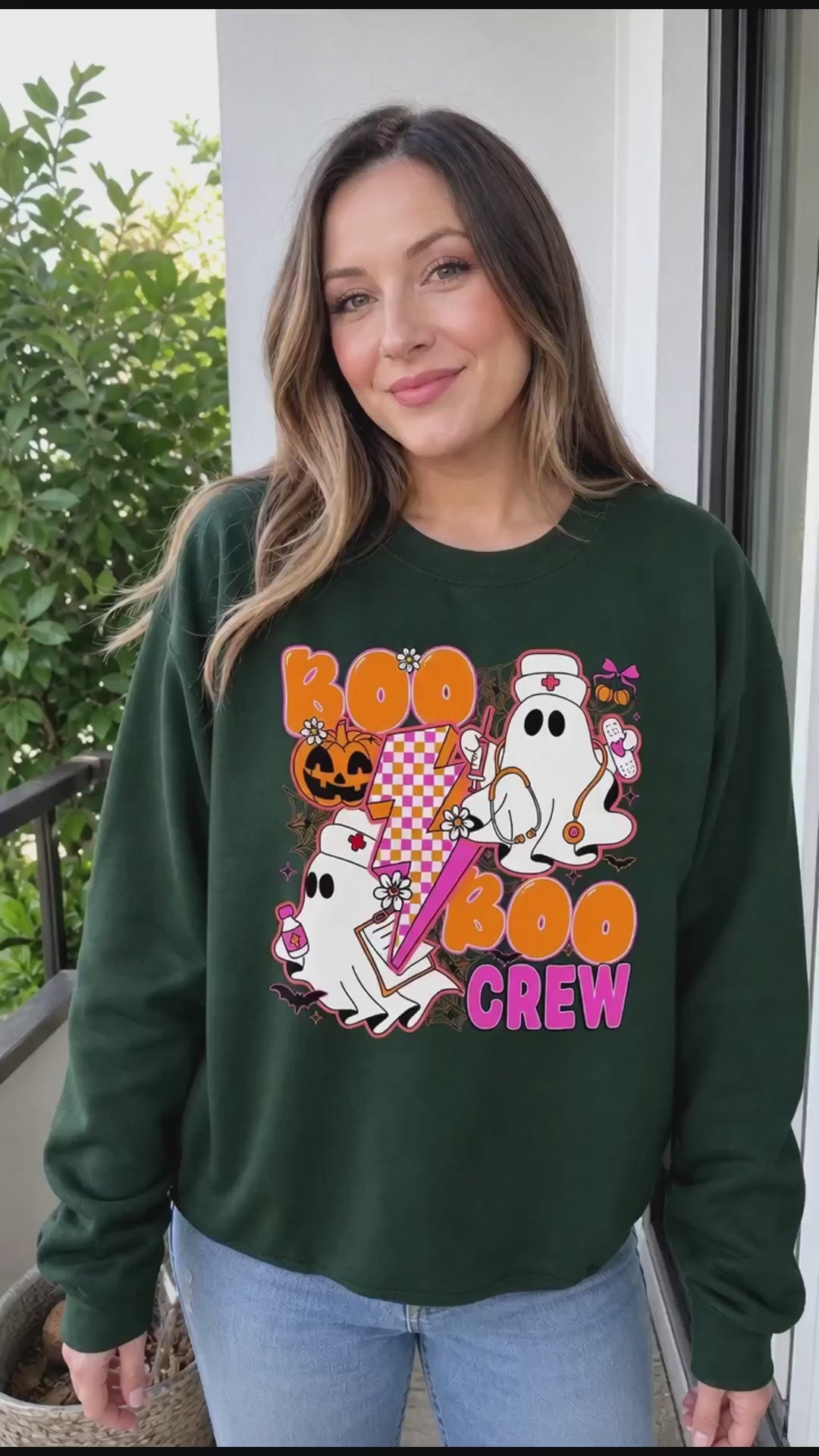 Boo Boo Crew Nurse Halloween Shirt Cute Ghost Medical Fall Tee