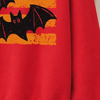 Retro Bat Halloween Flying Bats Sweatshirt and T-Shirt Spooky Season Unisex Vintage Distressed