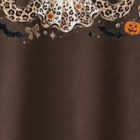 Personalized Halloween Leopard Ghost Sweatshirt, Custom Choose Your Grandma Mama Nickname, Cute Spooky Fall Mom Grandma Gift for Women - giftcuztom.com