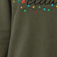Personalized Mama Claus Sweatshirt, Custom Family Nickname Christmas Design, Choose Your Title, Mom Grandma Auntie Holiday Gift - giftcuztom.com