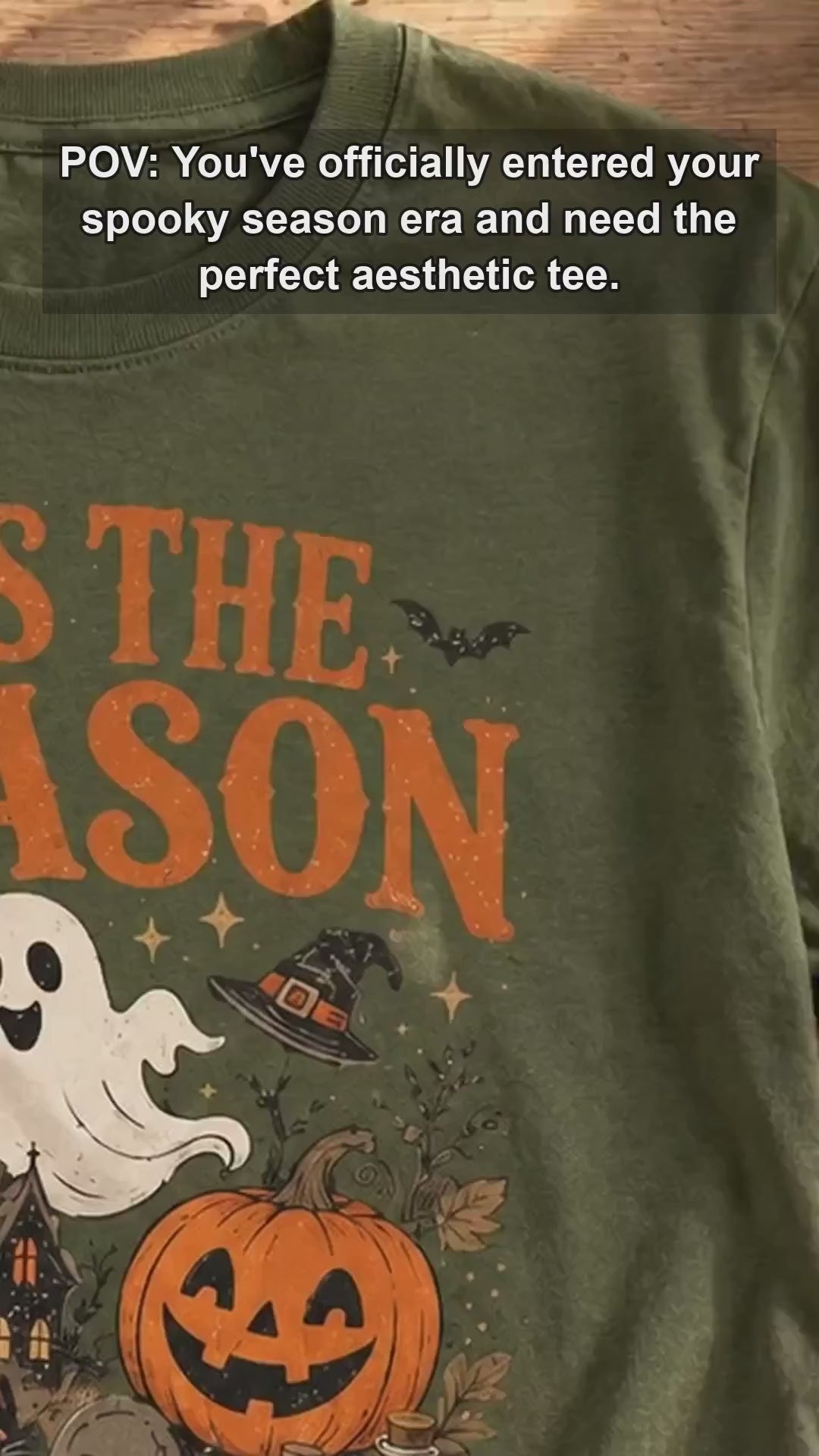 Spooky Season 'Tis The Season Halloween T-Shirt Women Vintage Retro Witchy