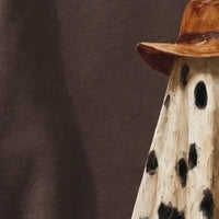 Cowboy Ghost T-Shirt Cowboy Hat Cow Print Western Halloween Unisex Rustic Fall Graphic