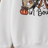 I Put The Boo In Boujee I Put The Boo In Boujee Sweatshirt and T-Shirt Halloween Spooky Season Women Cute Coquette