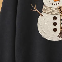 Coquette Snowman Sweatshirt, Leopard Bow Christmas, Cute Winter, Trendy Holiday Graphic Gift for Women - giftcuztom.com