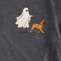 Custom Ghost Dog Breed Halloween T-Shirt, Spooky Season Pet Lover Graphic Tee