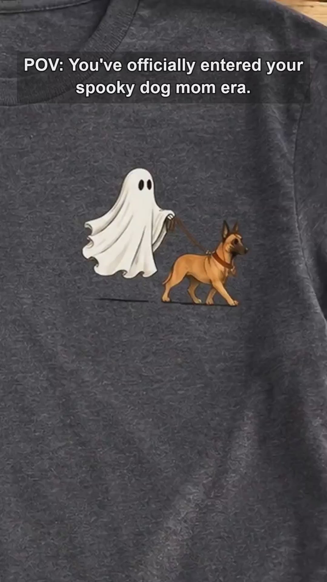 Custom Ghost Dog Breed Halloween T-Shirt, Spooky Season Pet Lover Graphic Tee