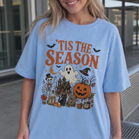 Women's Spooky Season Graphic Sweatshirt Vintage Witchy Halloween Cotton - Regular Fit Casual Streetwear