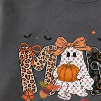 Halloween Family Sweatshirt Mama Mimi Nana Gigi Honey Spooky Season Family Role Unisex Cute Coquette Ghost