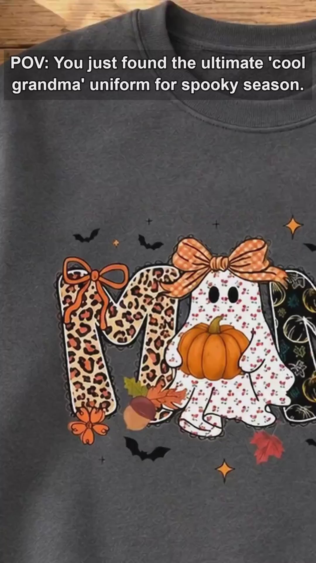 Halloween Family Sweatshirt Mama Mimi Nana Gigi Honey Spooky Season Family Role Unisex Cute Coquette Ghost