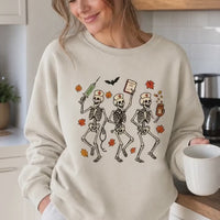 Halloween Nurse Skeleton Shirt Dancing Nurse Graphic Tee Spooky Medical Fall Gift