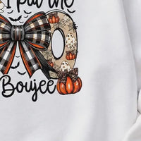 I Put The Boo In Boujee I Put The Boo In Boujee Sweatshirt and T-Shirt Halloween Spooky Season Women Cute Coquette