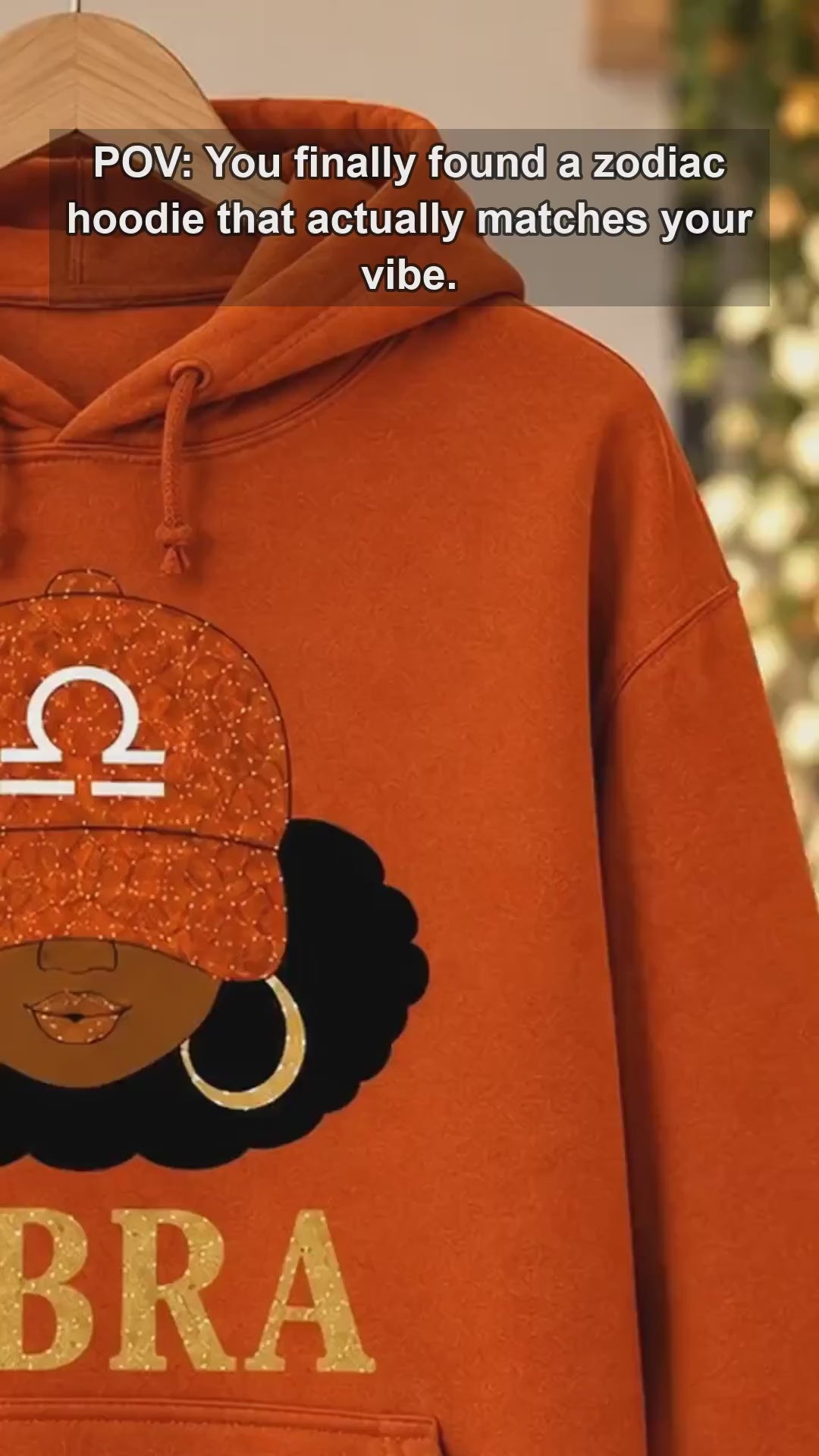 Personalized Afro Zodiac Hoodie, Choose Your Horoscope Sign Pullover Gift - giftcuztom.com