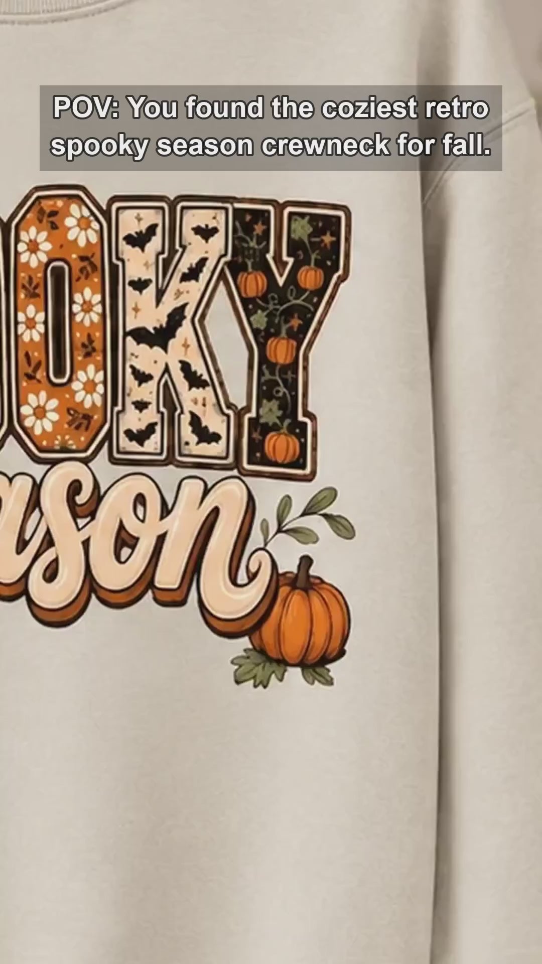 Women's Spooky Season Halloween Graphic Sweatshirt & Tee, Retro Leopard Checker Pumpkin Fall Top