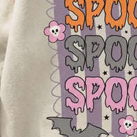 Spooky Season Spooky Spooky Spooky Sweatshirt and T-Shirt Halloween Fall Women Retro Cute Pastel Coquette