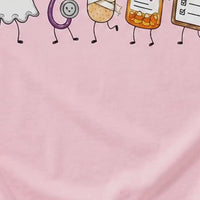 Halloween Nurse Spooky Medical Friends T-Shirt Cute Fall Healthcare Squad Women Retro Kawaii Graphic