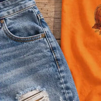 Hello Fall Vibes Ghost Hello Fall Vibes T-Shirt Fall Pumpkin Season Women Cute Vintage