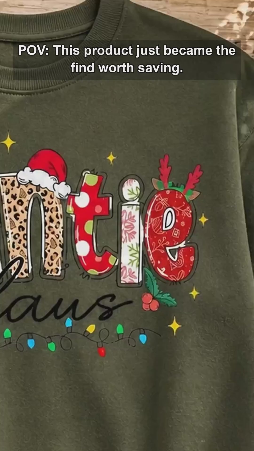 Personalized Mama Claus Sweatshirt, Custom Family Nickname Christmas Design, Choose Your Title, Mom Grandma Auntie Holiday Gift - giftcuztom.com