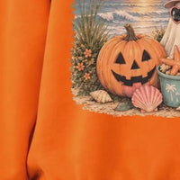 Summerween Sweatshirt and T-Shirt Summerween Ghost Beach Pumpkin Summer Halloween Vacation Unisex Retro Tropical Spooky
