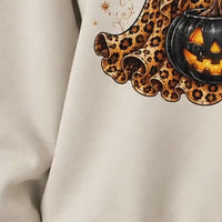 Leopard Ghost Witch Hat Sweatshirt and T-Shirt Halloween Spooky Season Women Cute Retro