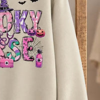 Spooky Nurse Gift Spooky Nurse Sweatshirt and T-Shirt Halloween Nurse Women Cute Pink Purple Design