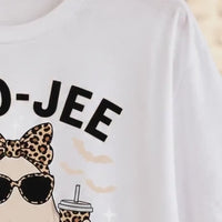 Boojee Ghost BOO-JEE Sweatshirt and T-Shirt Halloween Women Cute Leopard - giftcuztom.com