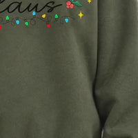 Personalized Mama Claus Sweatshirt, Custom Family Nickname Christmas Design, Choose Your Title, Mom Grandma Auntie Holiday Gift - giftcuztom.com