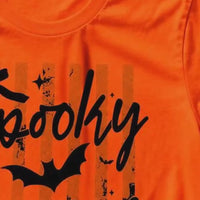 Spooky Season Spooky Season T-Shirt Halloween Fall Apparel Women Cute Coquette Retro Striped