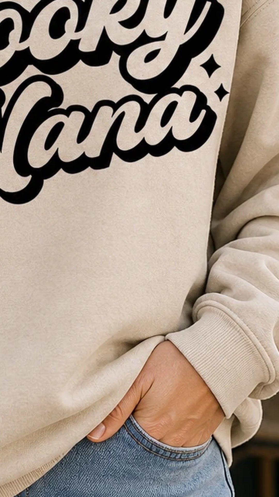 Personalized Spooky Grandma Sweatshirt Custom Nana Nickname Retro Halloween Women Cute Family Design