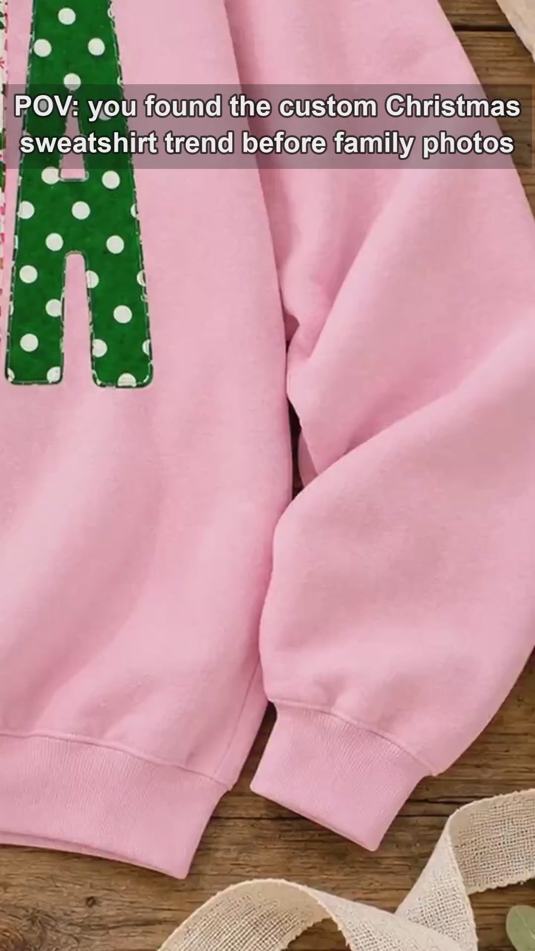 Custom Christmas Family Title Sweatshirt, Personalized Mama Grandma Gigi Aunt Coquette Holiday