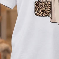 Boojee Ghost BOO-JEE Sweatshirt and T-Shirt Halloween Women Cute Leopard - giftcuztom.com