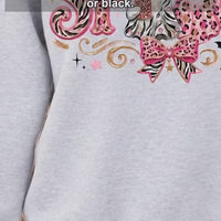Pink Coquette Halloween Sweatshirt, Girly Fall Gift