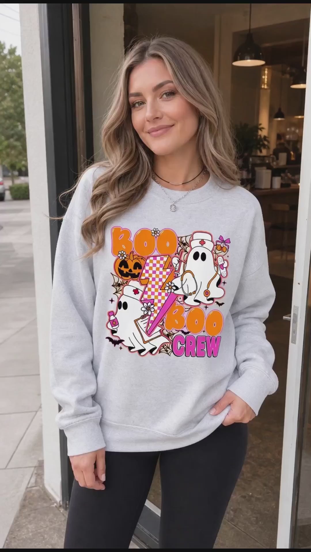 Boo Boo Crew Nurse Halloween Shirt Cute Ghost Medical Fall Tee