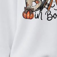 I Put The Boo In Boujee I Put The Boo In Boujee Sweatshirt and T-Shirt Halloween Spooky Season Women Cute Coquette