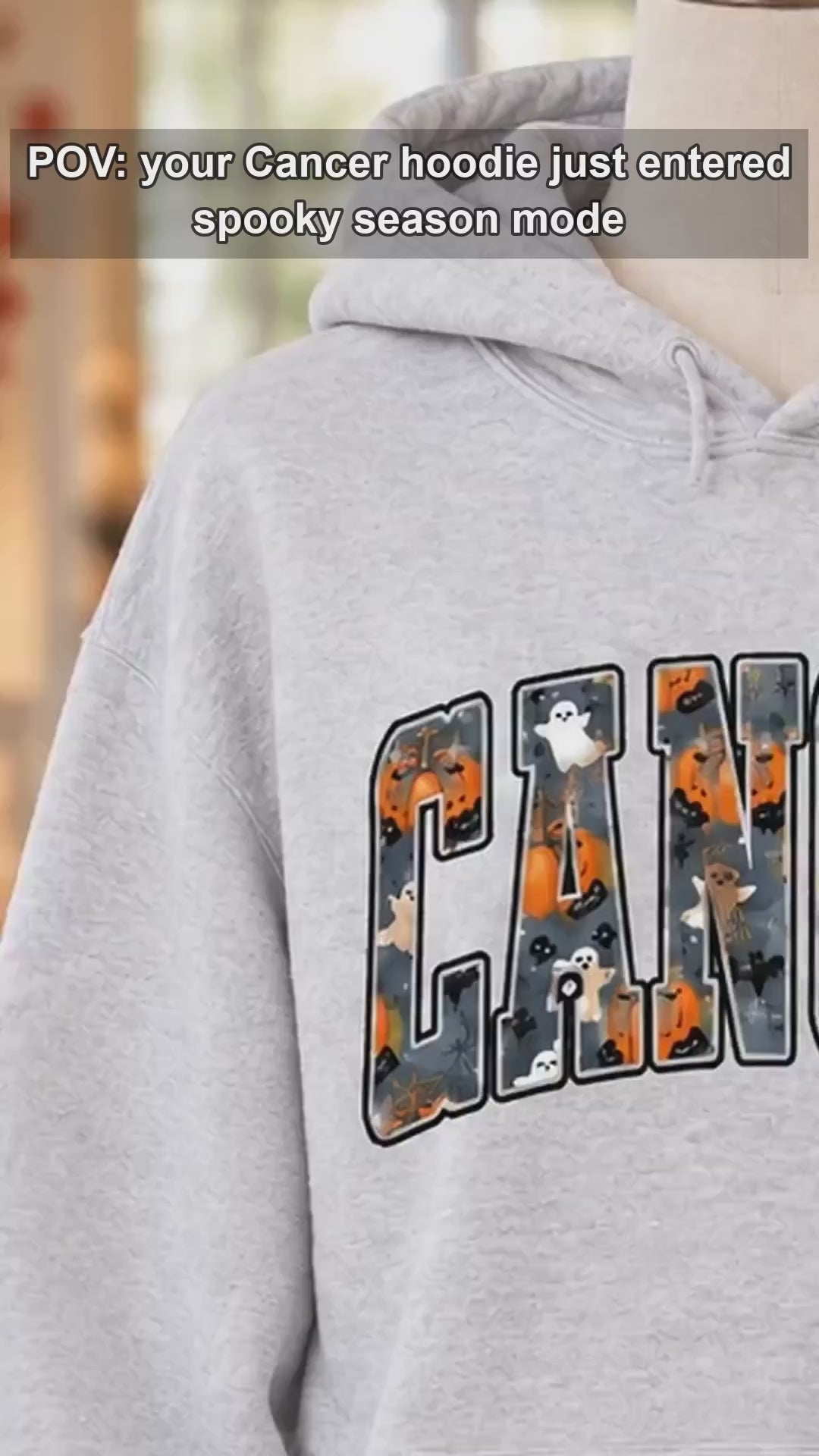 Personalized Zodiac Halloween Hoodie, Custom Choose Your Sign, Spooky Season Astrology Gift