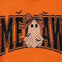 Custom Halloween Sweatshirt, Personalized Cute Ghost Bow Fall, Choose Any Grandma Mimi Gigi Title, Spooky Season Gift