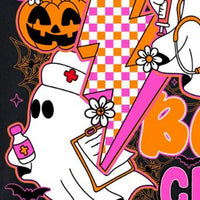 Boo Boo Crew Nurse Halloween Shirt Cute Ghost Medical Fall Tee