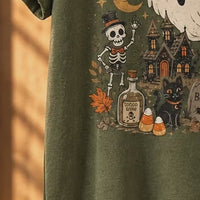 Spooky Season 'Tis The Season Halloween T-Shirt Women Vintage Retro Witchy