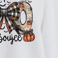 I Put The Boo In Boujee I Put The Boo In Boujee Sweatshirt and T-Shirt Halloween Spooky Season Women Cute Coquette