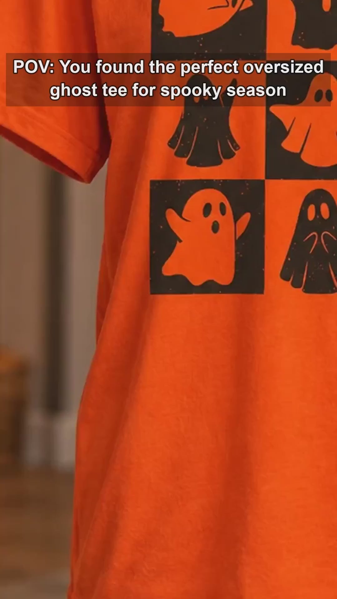 Cute Ghost Halloween T-Shirt Spooky Season Ghost Lover Fall Aesthetic Women Retro - giftcuztom.com