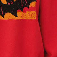 Retro Bat Halloween Flying Bats Sweatshirt and T-Shirt Spooky Season Unisex Vintage Distressed