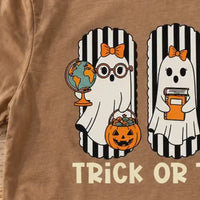 Halloween Teacher T-Shirt Trick Or Teach Spooky Classroom Unisex Cute Retro